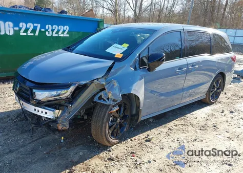 2024 Honda Odyssey Sport from USA, damaged, VIN 5FNRL6H77RB056504